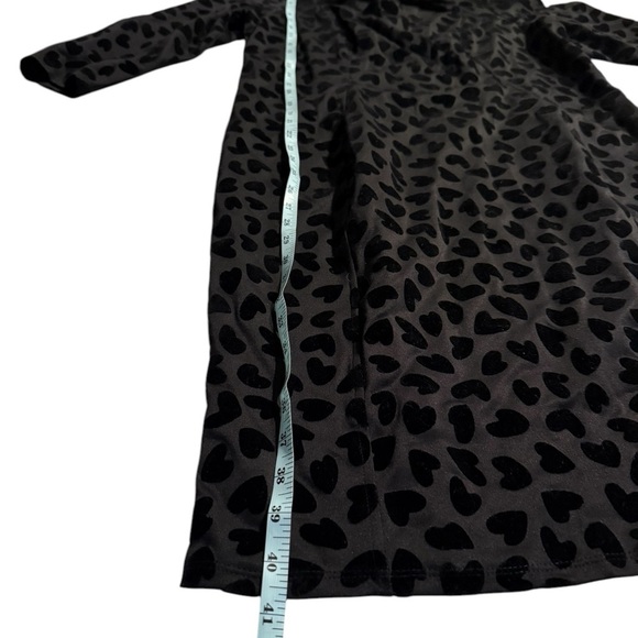 Lane Bryant Velvet Hearts Twist-Neck Flocked Heart Bodycon Dress NEW Size 14 - Picture 7 of 16